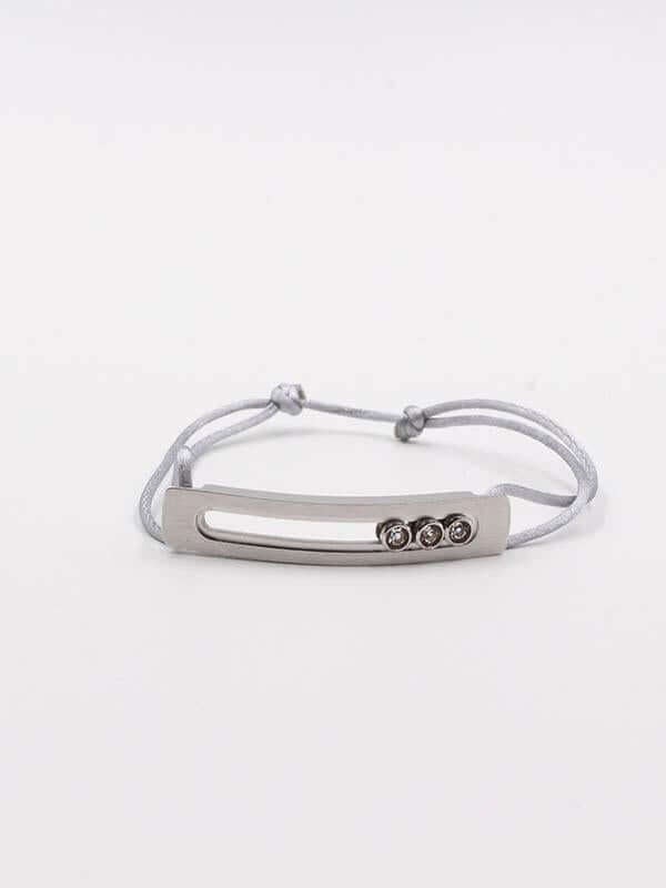 اسـوارة تيتانيوم messika رمادي فضي