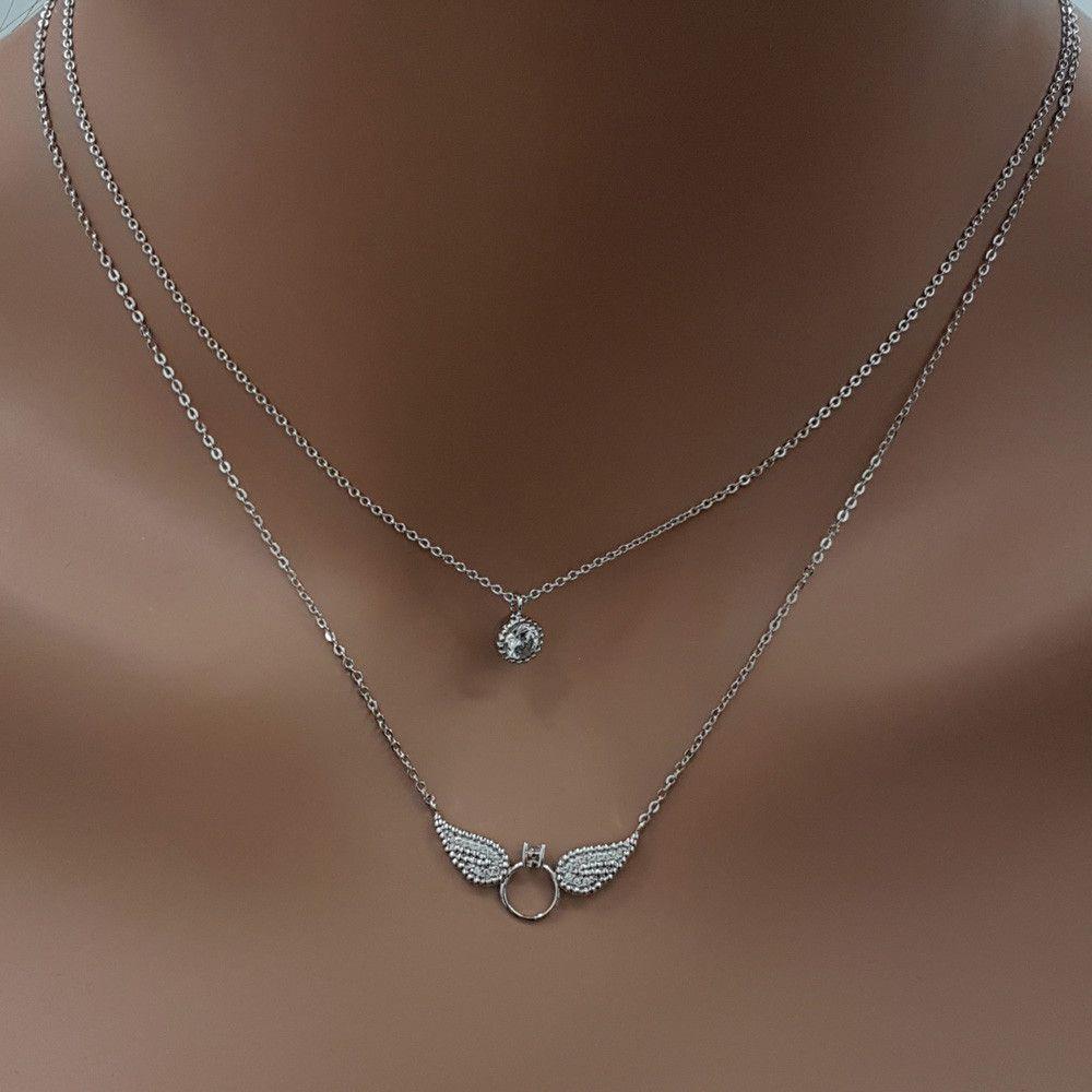 سلسال تيفاني وسلسال فص كريستال سلسال tiffany
