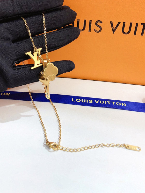 سلسال لويس فيتون ذهبي كي سلسال louis vuitton