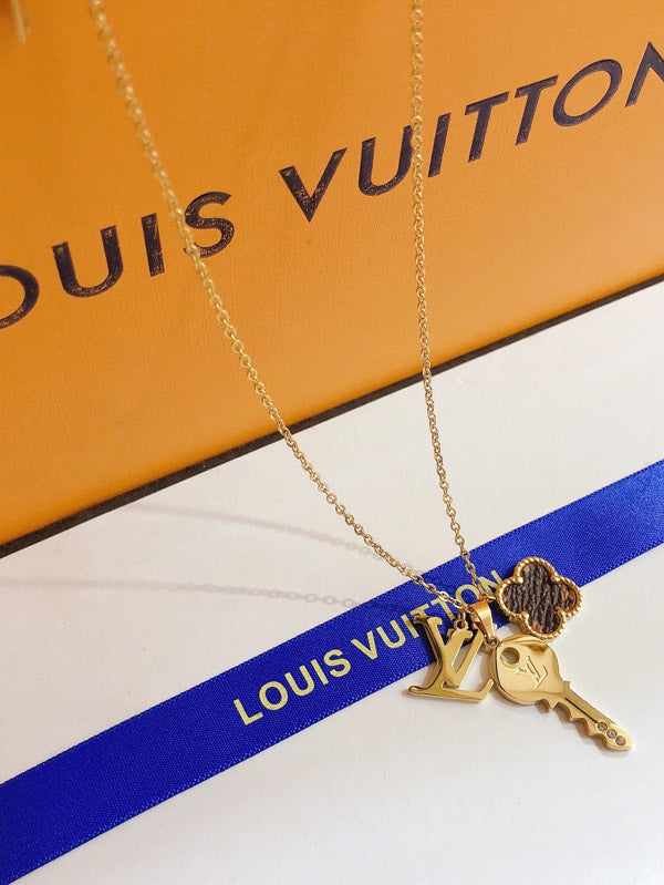سلسال لويس فيتون ذهبي كي سلسال louis vuitton