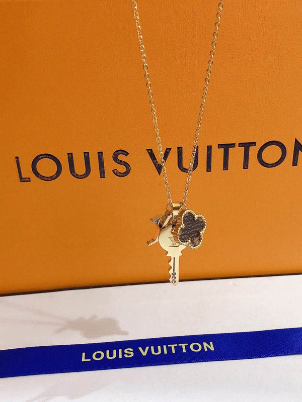 سلسال لويس فيتون ذهبي كي سلسال louis vuitton