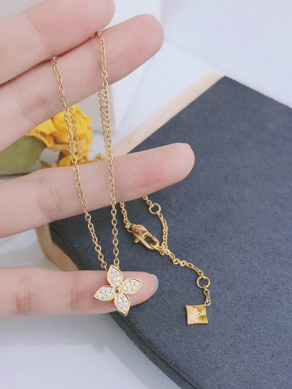 سلسال لويس فيتون لوقو زركون ناعم سلسال louis vuitton