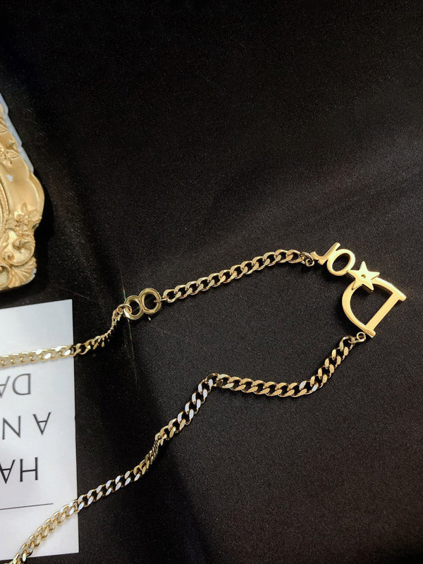 سلسال ديور ذهبي ستار سلسال dior