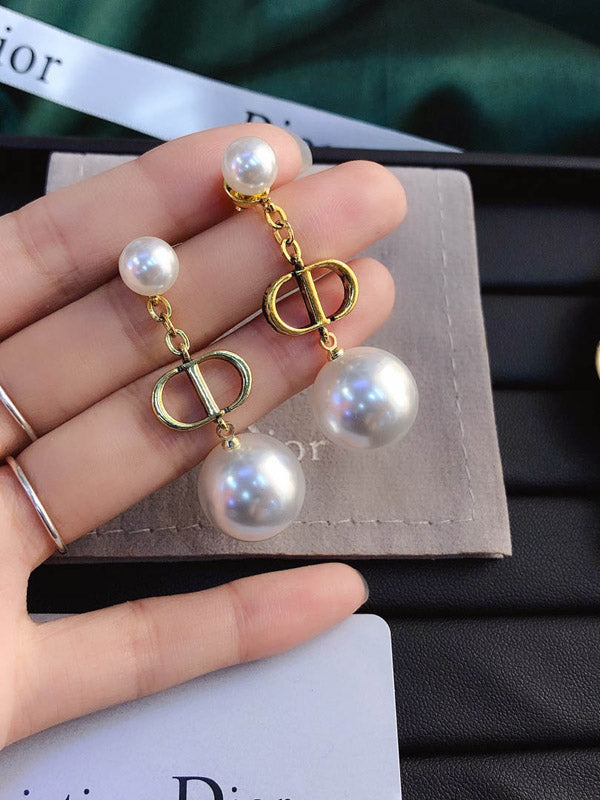 حلق ديور انتيك لولو كبير حلق dior ذهبي