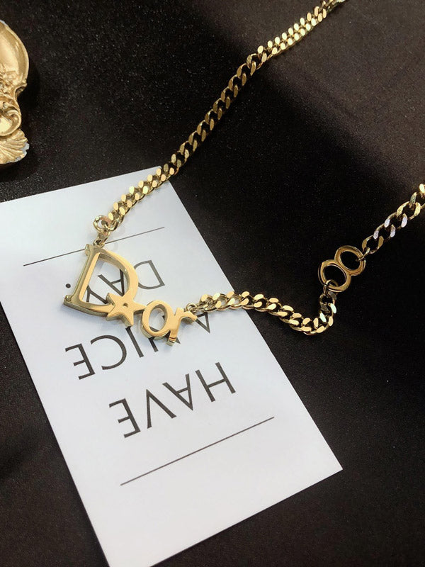 سلسال ديور ذهبي ستار سلسال dior