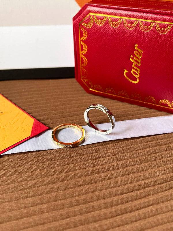 دبلة كارتير ناعمة لوقو خواتم CARTIER