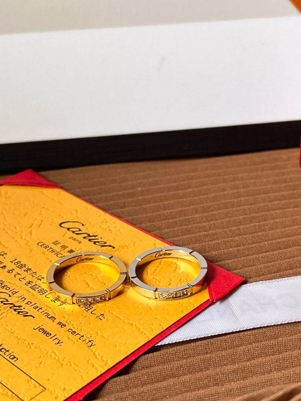 دبلة كارتير ناعمة لوقو خواتم CARTIER