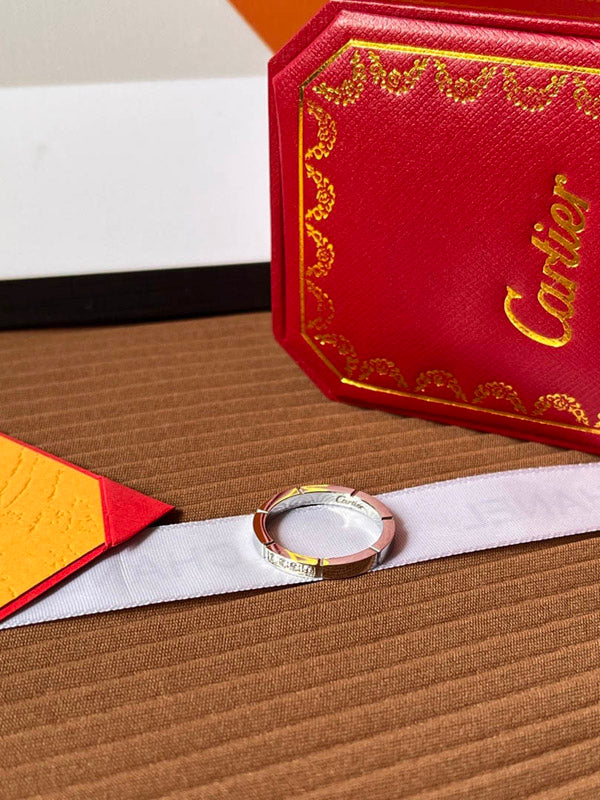 دبلة كارتير ناعمة لوقو خواتم CARTIER