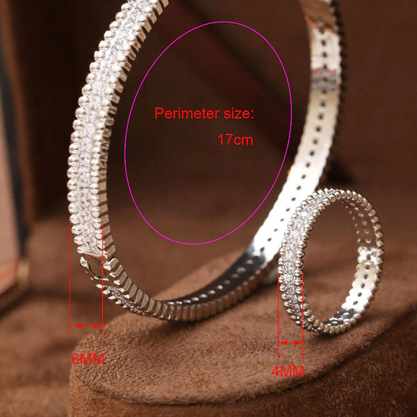 SLIM اسواره وخاتم فان كليف اند اربلز زركون اسواره van cleef