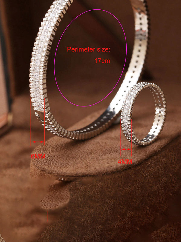 SLIM اسواره وخاتم فان كليف اند اربلز زركون اسواره van cleef
