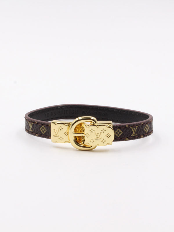 اساور لويس فيتون جلد GOLD LOCK (مقاس صغير) اسواره louis vuitton بني ذهبي