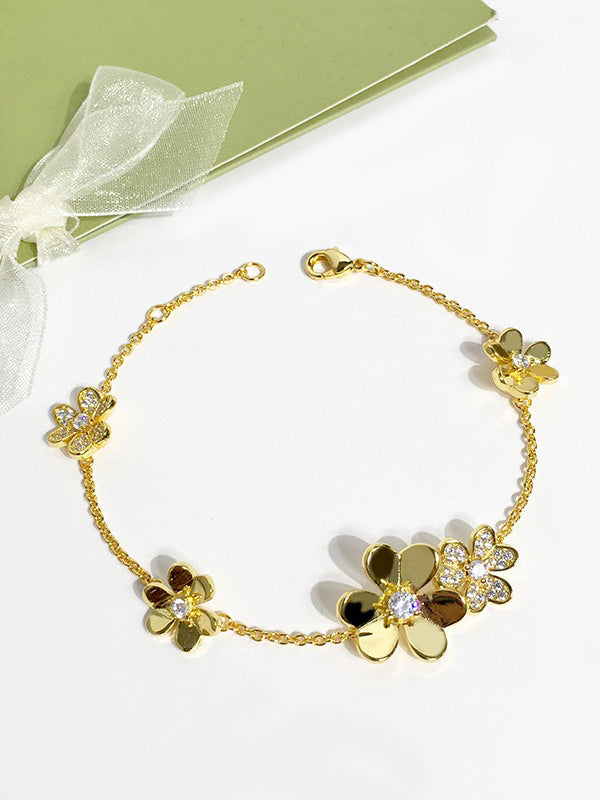 اساور فان كليف زركون ورود اسواره van cleef ذهبي