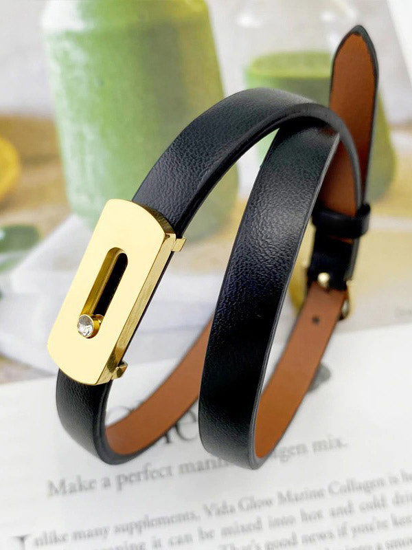 اسواره وعقد ميسيكا جلد اسواره messika اسود