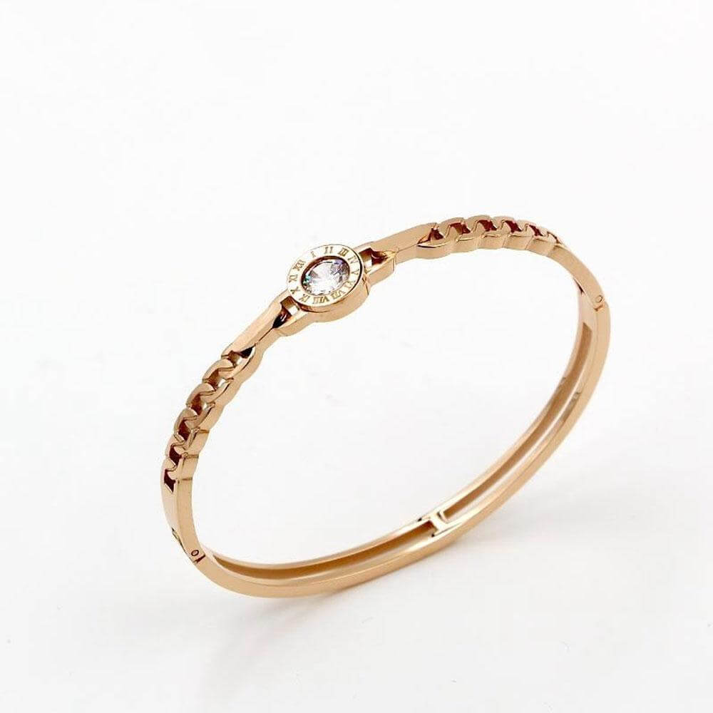 اسوارة بولقري سوليتير اسواره متوفر 2 لون ذهبي