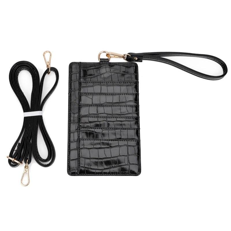 محفظة جوال وكروت جلد التمساح محافظ بوك اسود
