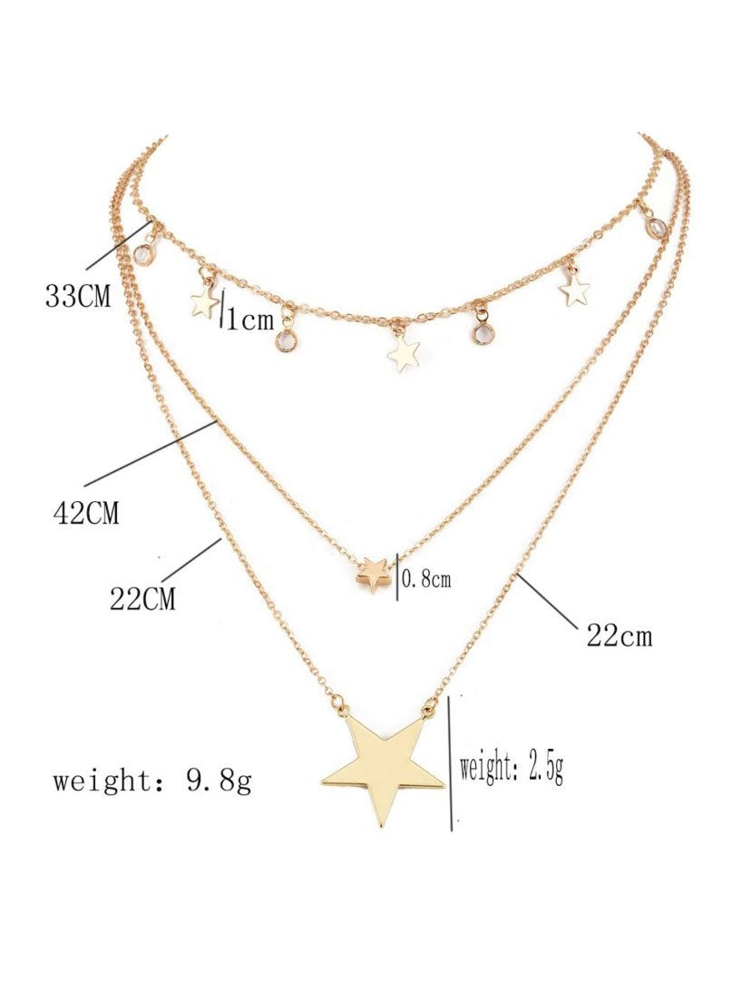 سلسال تشوكر طبقات نجمة سلسال متوفر 1 لون