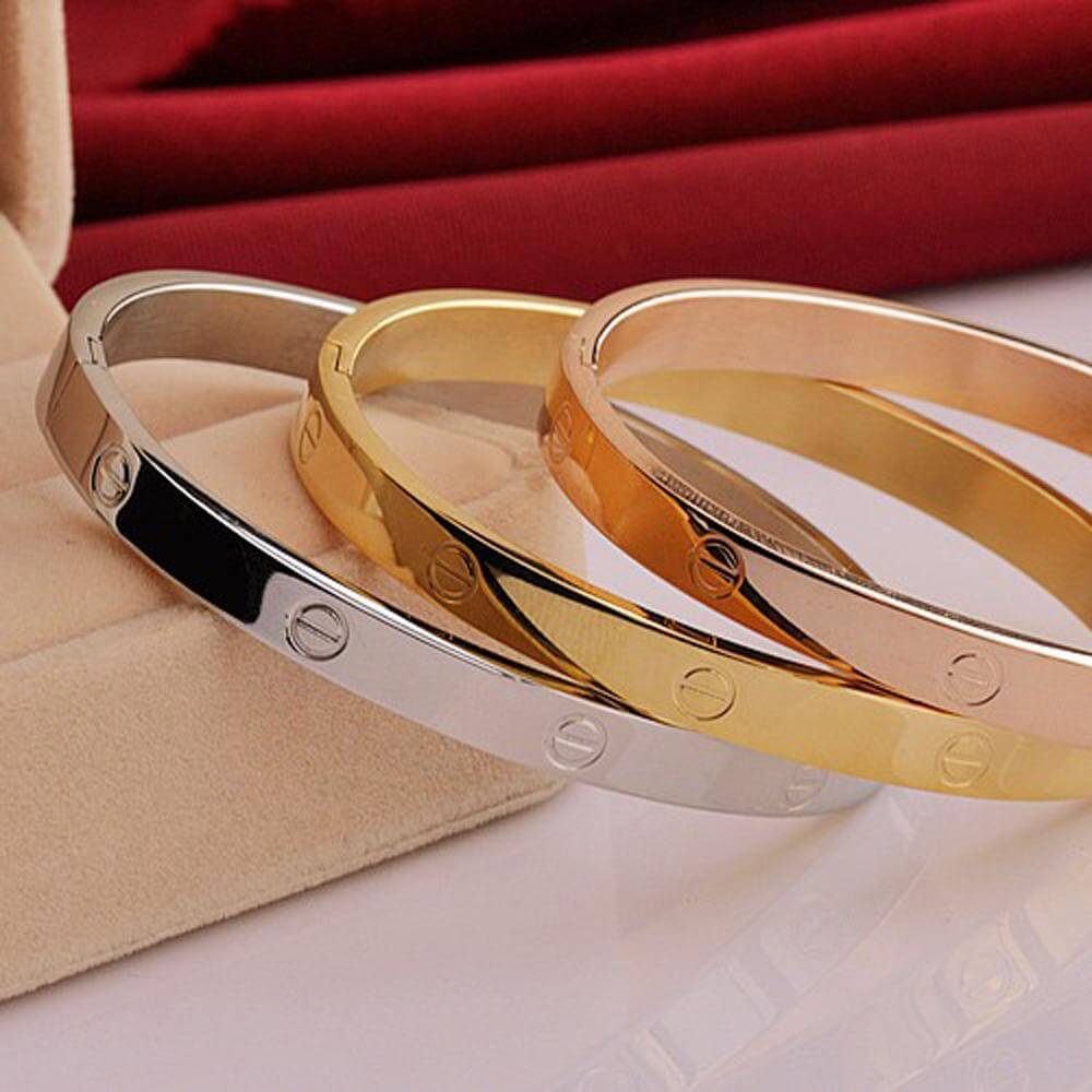 اسوارة كارتير ستانلس ستيل بناتيه اسواره متوفر 3 لون