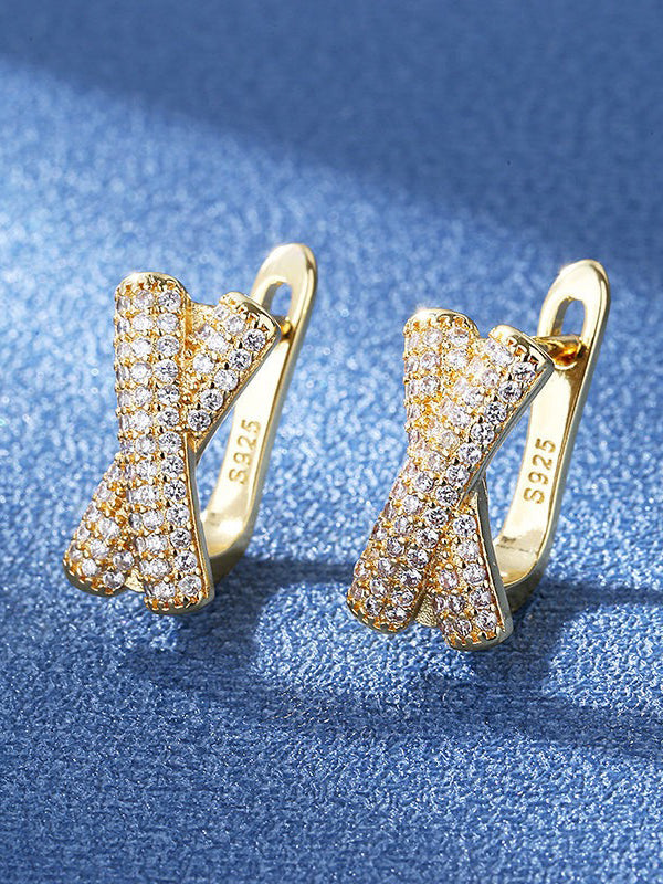 حلق شوميه زركون كبس حلق chaumet ذهبي