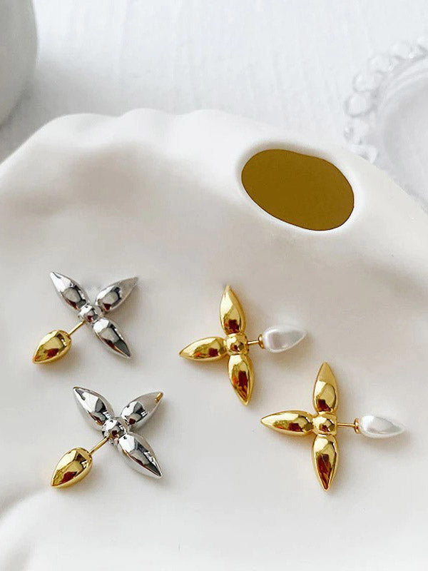 حلق لويس فيتون وردة حلق louis vuitton