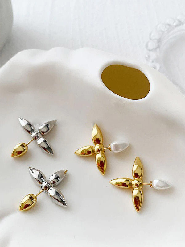 حلق لويس فيتون وردة حلق louis vuitton