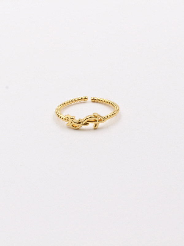 خاتم ايف سان لوران ميتال خواتم ysl ذهبي