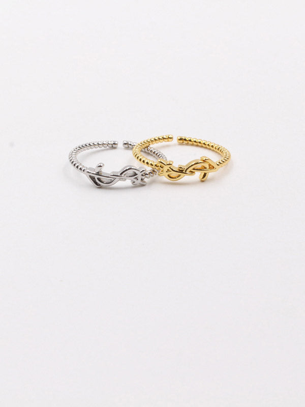 خاتم ايف سان لوران ميتال خواتم ysl