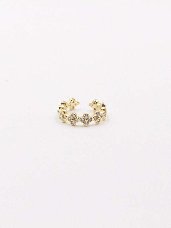 خاتم فان كليف زركون ناعم خواتم van cleef ذهبي