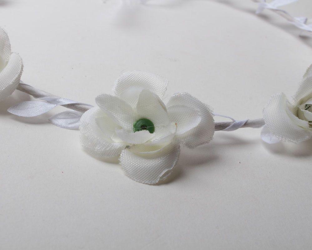 طوق ورود ابيض اكسسوارات شعر متوفر 1 لون