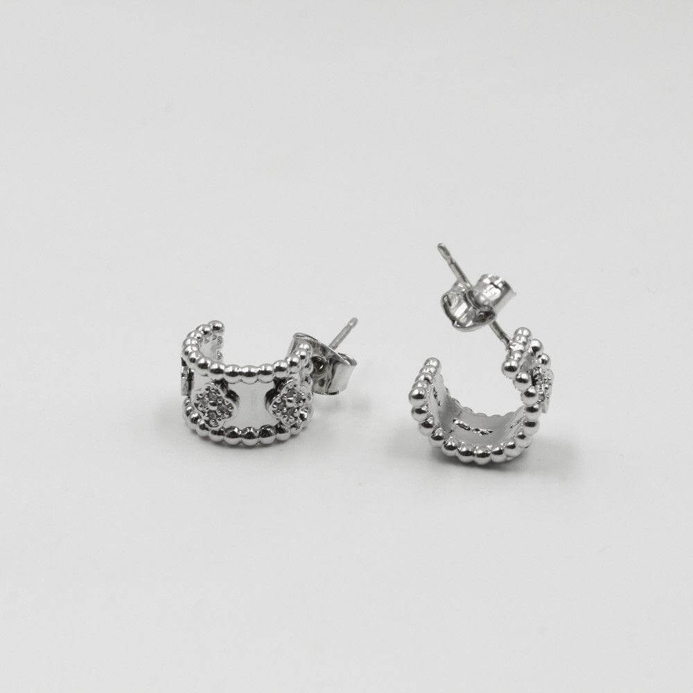 حلق فان كليف صغير حلق متوفر 2 لون فضي