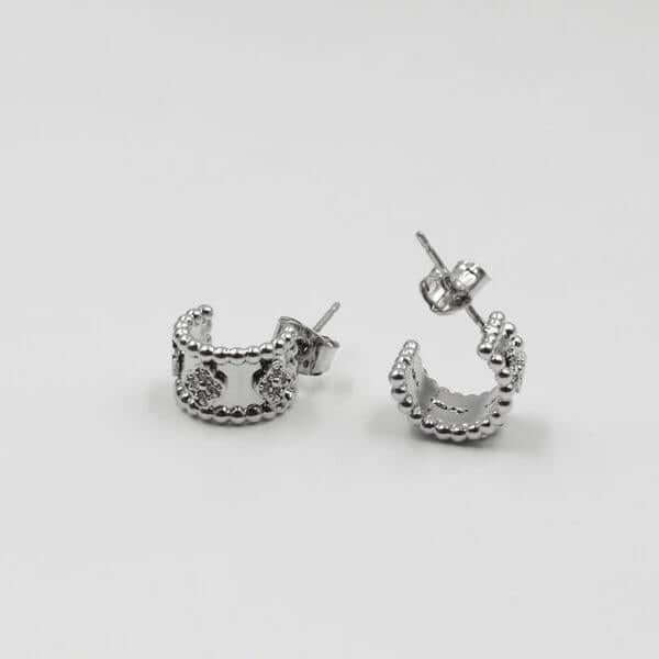 حلق صغير فان كليف حلق van cleef فضي