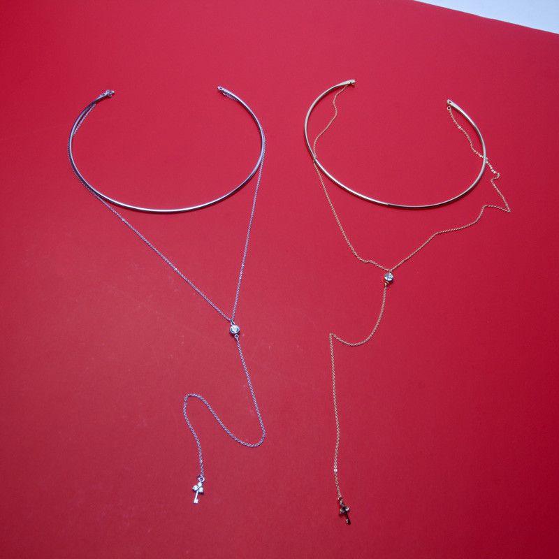 سلسال طويل بعقد سلسال متوفر 2 لون