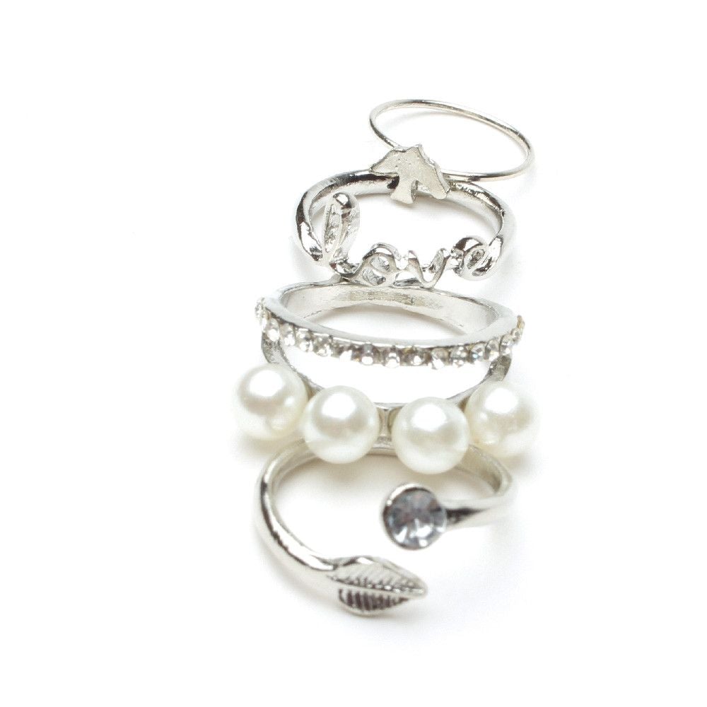 مجموعه 4 خواتم خواتم متوفر 1 لون