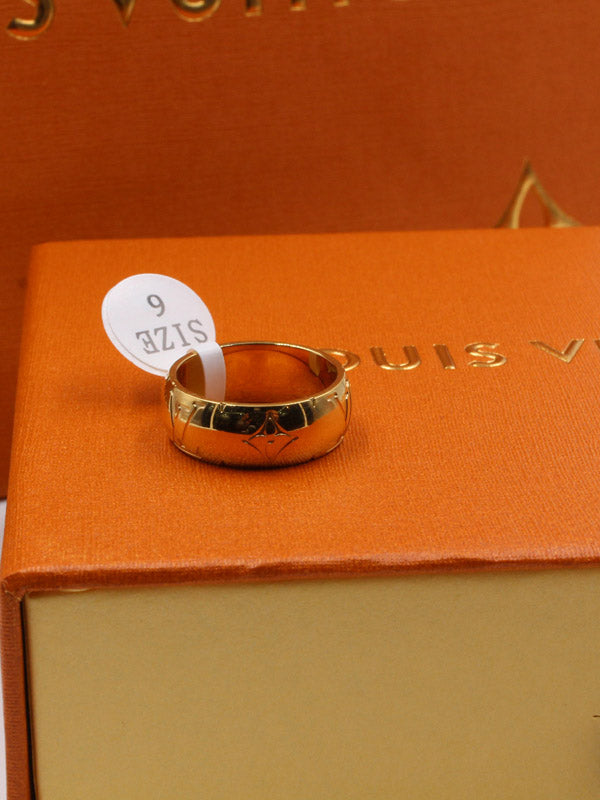 دبلة لويس فيتون ذهبي LV خواتم louis vuitton