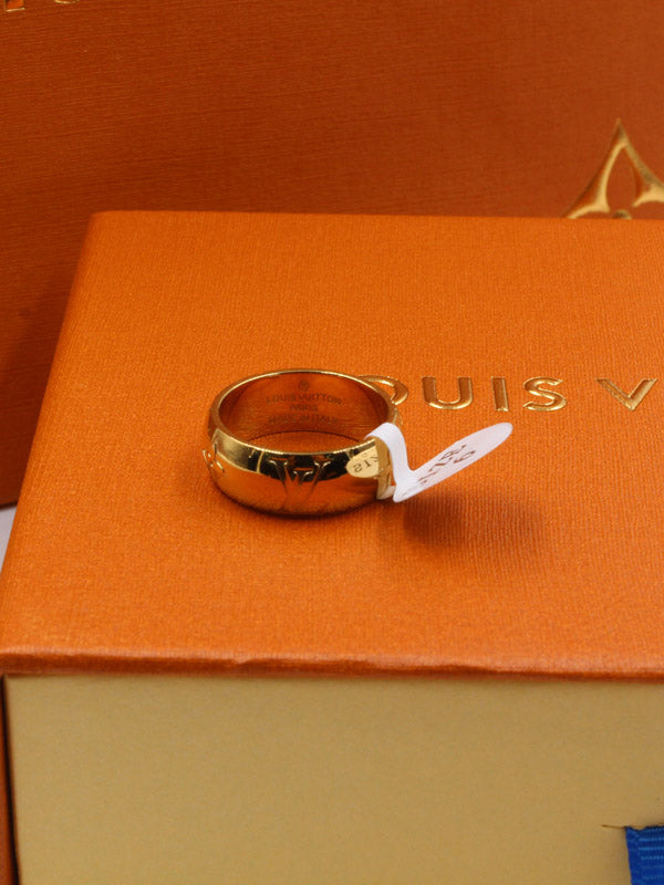 دبلة لويس فيتون ذهبي LV خواتم louis vuitton