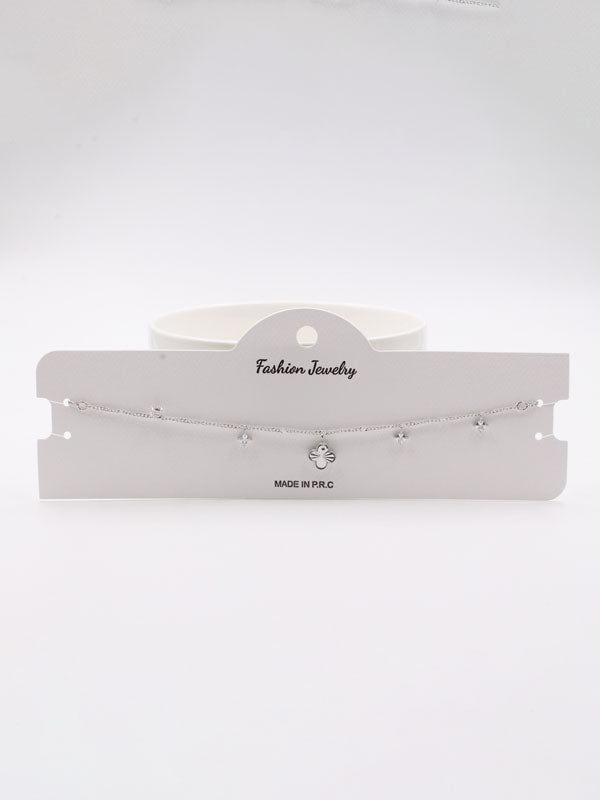 تشوكر فان كليف ميتال زركون سلسال van cleef فضي