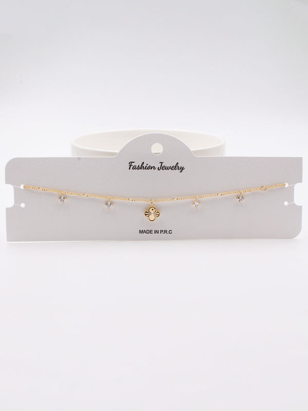 تشوكر فان كليف ميتال زركون سلسال van cleef ذهبي