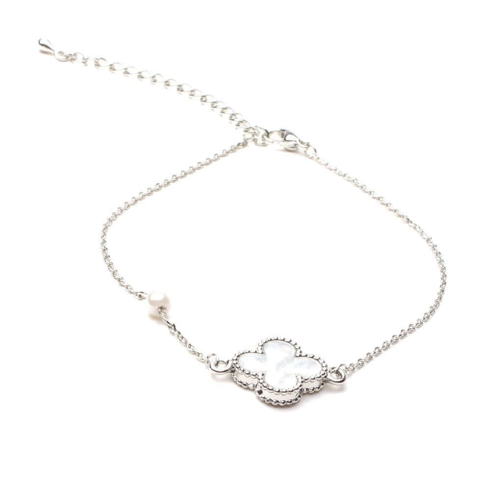 خلخال فان كليف ملون خلخال متوفر 8 لون ابيض فضي