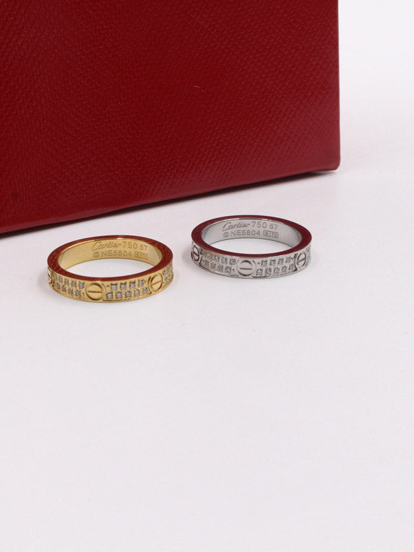 دبلة كارتير لوقو زركون SLIM خواتم CARTIER ذهبي 6