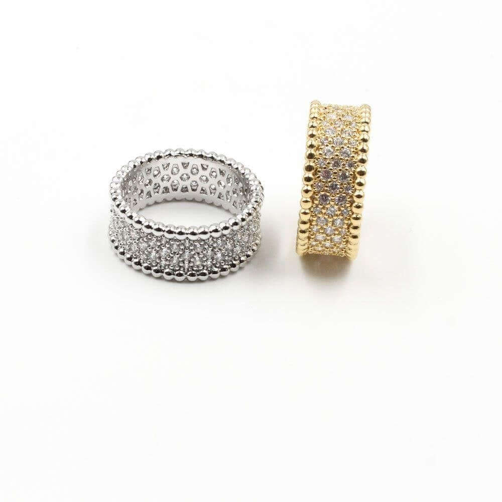 دبله الفان كليف زركون خواتم متوفر 2 لون