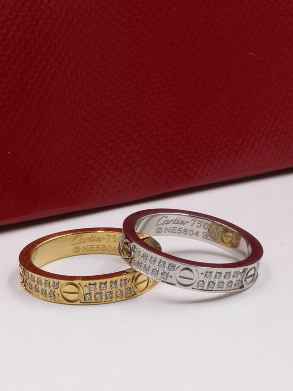دبلة كارتير لوقو زركون SLIM خواتم CARTIER فضي 6