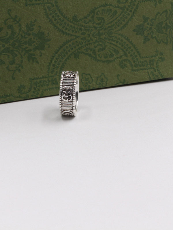 دبلة قوتشي لوقو فضي خواتم gucci فضي 6.5