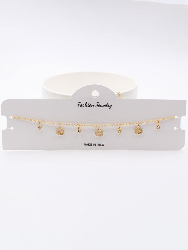 تشوكر قوتشي زركون سلسال gucci ذهبي