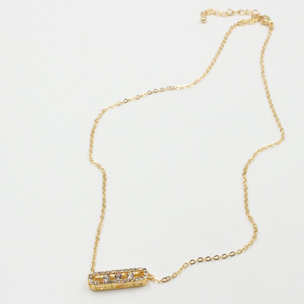 سلسال ميسيكا كريستال صغير سلسال messika ذهبي