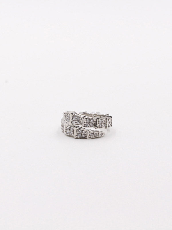 خواتم بولغاري سنيك فضي زركون خواتم bvlgari