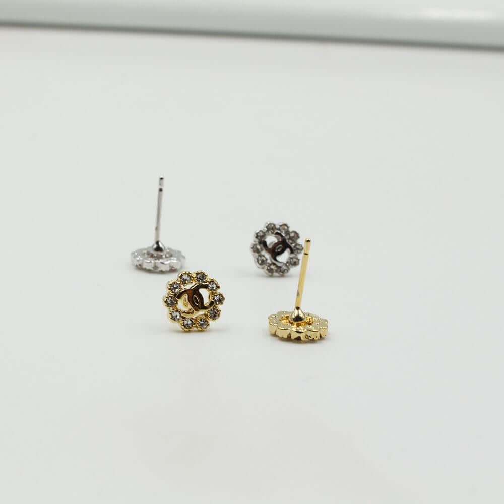 حلق شانيل ناعم مدور حلق chanel