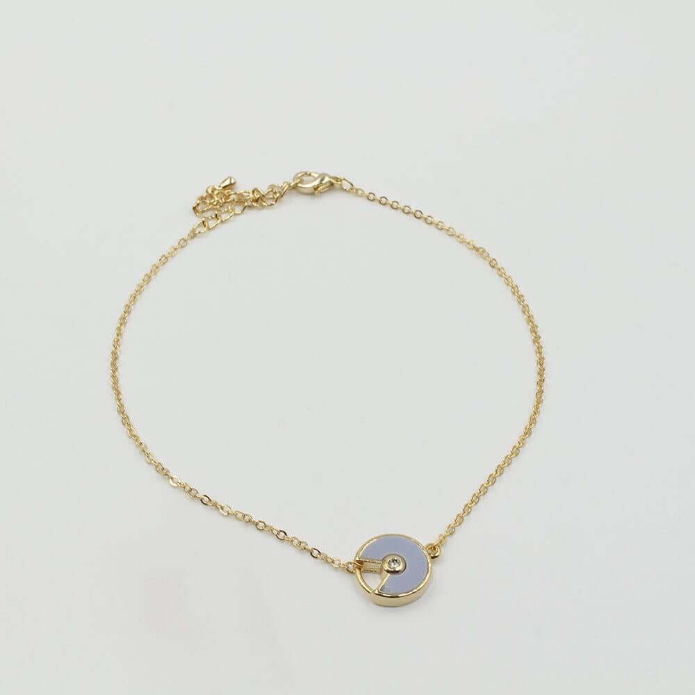 خلخال كارتير بحجر ملون خلخال CARTIER رمادي ذهبي