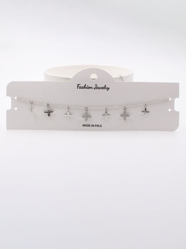 تشوكر لويس فيتون زركون سلسال louis vuitton فضي