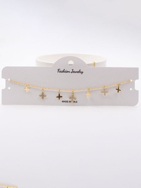 تشوكر لويس فيتون زركون سلسال louis vuitton ذهبي