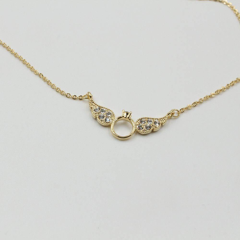 سلسال جناح تيفاني كريستال صغير سلسال tiffany