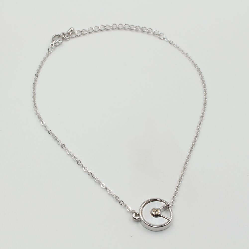 خلخال كارتير بحجر ملون خلخال CARTIER ابيض فضي